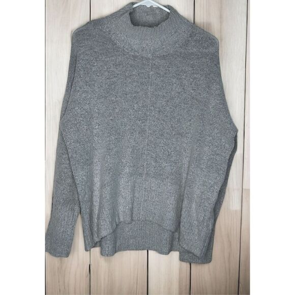 Elan Sweaters - Elan Pullover‎ Women's size M Softly Cowl Neck Oversized Heather Gray Sweater
